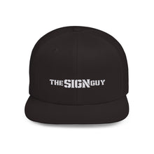 Load image into Gallery viewer, The Sign Guy "EDGY" Embroidered Flat Bill Snapback