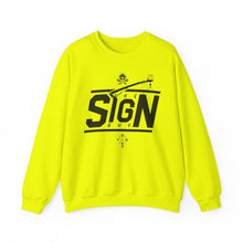 Load image into Gallery viewer, The Sign Guy "SAFETY FIRST"  Heavy Blend™ Crewneck Sweatshirt