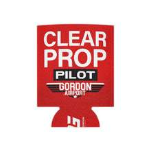 Load image into Gallery viewer, Gordon Airport REMOVE BEFORE FLIGHT/CLEAR PROP Slim or Regular Can Koozie