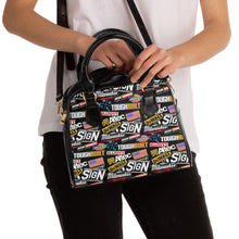 Load image into Gallery viewer, The Sign Guy "STICKERED" WOMENS Shoulder Handbag
