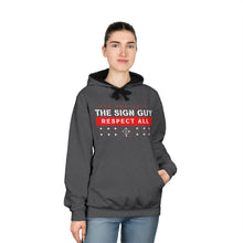 Load image into Gallery viewer, The Sign Guy "RESPECT ALL" //RED// Varsity Hoodie