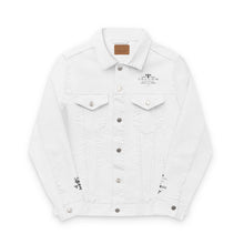 Load image into Gallery viewer, Marys Tallow - Embroidered Jean Jacket / White