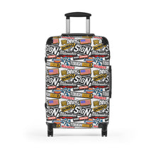 Load image into Gallery viewer, The Sign Guy "STICKERED UP" Travel Suitcases (in 3 Sizes)
