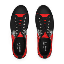 Load image into Gallery viewer, Shy Loser // DARK MIDNIGHT THOUGHTS OF WARMTH  // Women's LOW TOP SNEAKERS