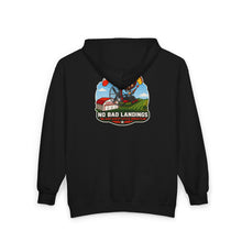 Load image into Gallery viewer, "No Bad Landings" Paramotor Zip Up Hoodie