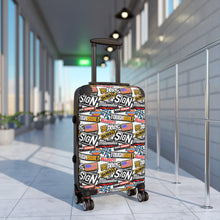Load image into Gallery viewer, The Sign Guy "STICKERED UP" Travel Suitcases (in 3 Sizes)
