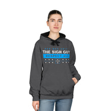 Load image into Gallery viewer, Copy of The Sign Guy "RESPECT ALL" // BABY BLUE // Varsity Hoodie