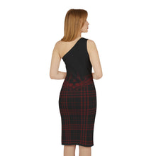 Load image into Gallery viewer, XºINK Off The Should "VAMPIRE PLAID" Dress