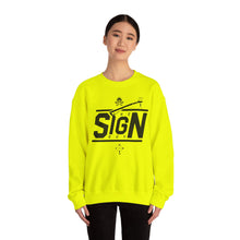 Load image into Gallery viewer, The Sign Guy "SAFETY FIRST"  Heavy Blend™ Crewneck Sweatshirt
