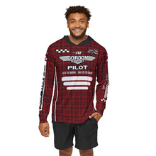 Load image into Gallery viewer, Gordon Airport Athletic/Thin/Sun Protective UPF 50+ PLAID PILOT Hoodie