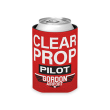 Load image into Gallery viewer, Gordon Airport REMOVE BEFORE FLIGHT/CLEAR PROP Slim or Regular Can Koozie