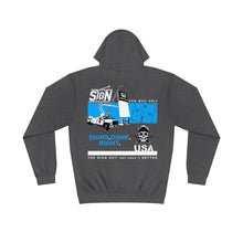 Load image into Gallery viewer, Copy of The Sign Guy "RESPECT ALL" // BABY BLUE // Varsity Hoodie