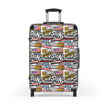 Load image into Gallery viewer, The Sign Guy "STICKERED UP" Travel Suitcases (in 3 Sizes)