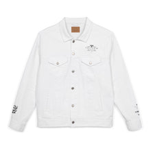 Load image into Gallery viewer, Marys Tallow - Embroidered Jean Jacket / White