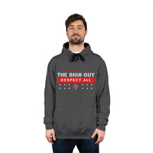 Load image into Gallery viewer, The Sign Guy "RESPECT ALL" //RED// Varsity Hoodie