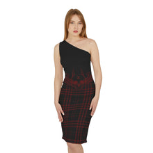 Load image into Gallery viewer, XºINK Off The Should "VAMPIRE PLAID" Dress