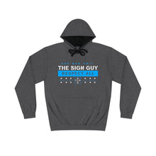 Load image into Gallery viewer, Copy of The Sign Guy "RESPECT ALL" // BABY BLUE // Varsity Hoodie