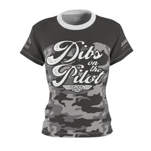 Load image into Gallery viewer, Gordon Airport DIBS ON THE PILOT Women's CAMO Tee