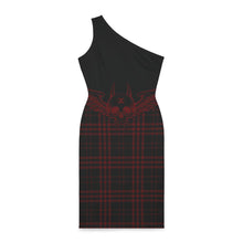 Load image into Gallery viewer, XºINK Off The Should "VAMPIRE PLAID" Dress
