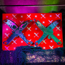 Load image into Gallery viewer, SCREAM x JASON x CHUCKY x MICHAEL MYERS -  Crossed Knives