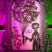 Load image into Gallery viewer, Tim Burton Holding All His Characters - Framed
