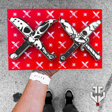 Load image into Gallery viewer, SCREAM x JASON x CHUCKY x MICHAEL MYERS -  Crossed Knives