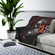 Load image into Gallery viewer, 469 Cycle Shop x XºInk Series 469 ENGINE BRANDING Velveteen Plush Blanket