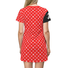 Load image into Gallery viewer, XºInk Boujee Pattern T-Shirt Dress