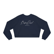 Load image into Gallery viewer, Burford Diesel I LOVE THE SMELL OF DIESEL Women's Cropped Fleece Pullover