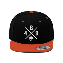 Load image into Gallery viewer, 469 Cycle Shop x XºINK Series SKULL X Flatbill Hat