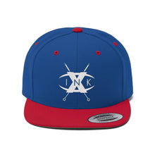 Load image into Gallery viewer, X INK Needle Cross Logo Flat Bill Hat