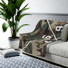 Load image into Gallery viewer, 469 Cycle Shop x XºInk Series CAMO X 60"x80" Velveteen Plush Blanket