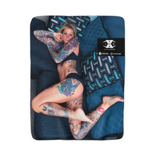 Load image into Gallery viewer, Sherpa Fleece Blanket || X INK Promo Model Mary Harden