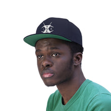 Load image into Gallery viewer, X INK Needle Cross Logo Flat Bill Hat