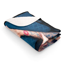 Load image into Gallery viewer, Sherpa Fleece Blanket || X INK Promo Model Mary Harden