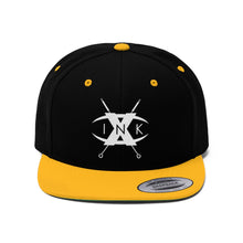 Load image into Gallery viewer, X INK Needle Cross Logo Flat Bill Hat