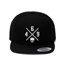 Load image into Gallery viewer, 469 Cycle Shop x XºINK Series SKULL X Flatbill Hat