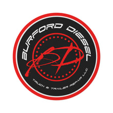 Load image into Gallery viewer, Burford Diesel "BD" Emblem Branded Round Rug