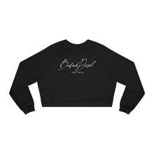 Load image into Gallery viewer, Burford Diesel I LOVE THE SMELL OF DIESEL Women's Cropped Fleece Pullover